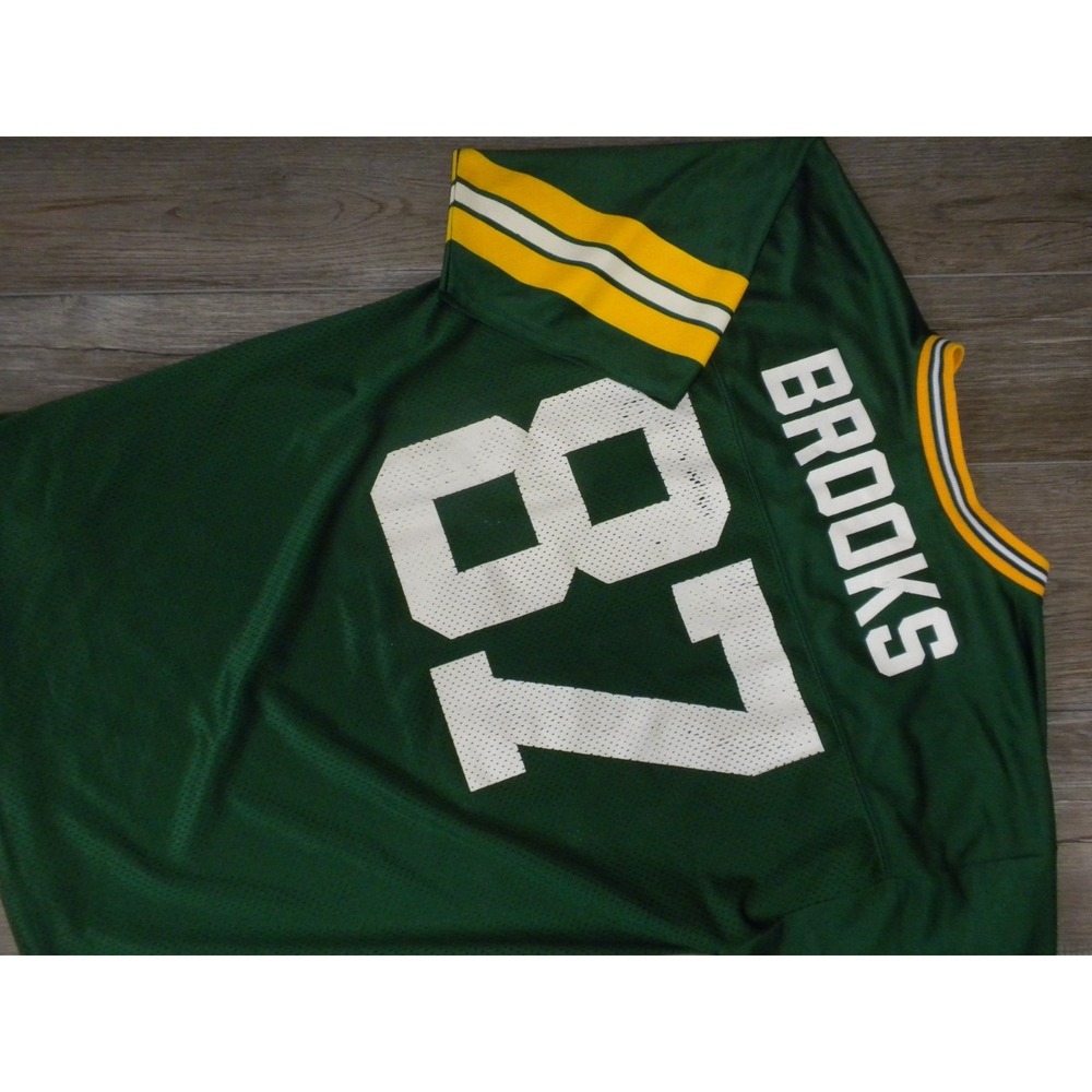 Logo Athletic Green‎ Bay Packers Home Jersey M Robert Brooks Mesh VTG 90's USA - Picture 4 of 7